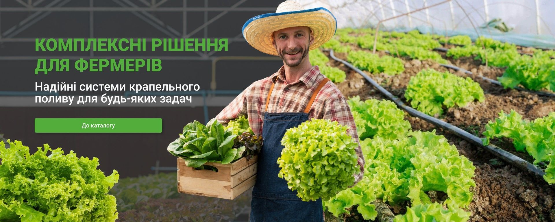 Комплексні рішення для фермерів — системи крапельного поливу для теплиць та полів